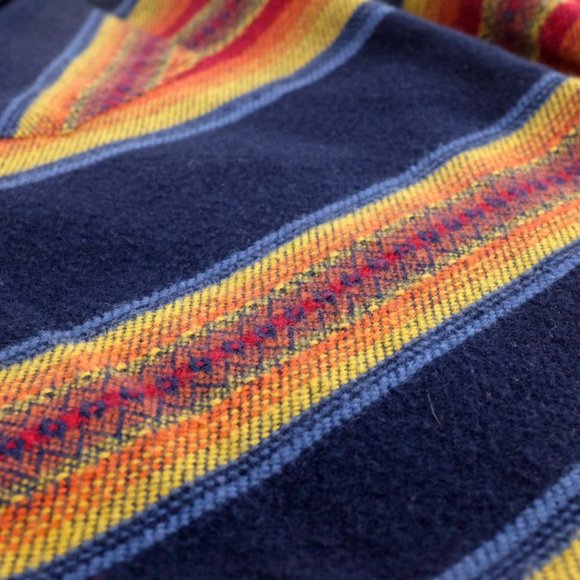 Proper Cloth CUSTOM Southwestern Aztec Print Long Sleeve Shirt SM Small Cotton - Picture 10 of 15